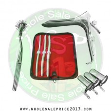  Hegar uterine dilator 3 pieces set, 7-8, 9-10, 11-12,  pinwheel, grave large, collin 3pcs
